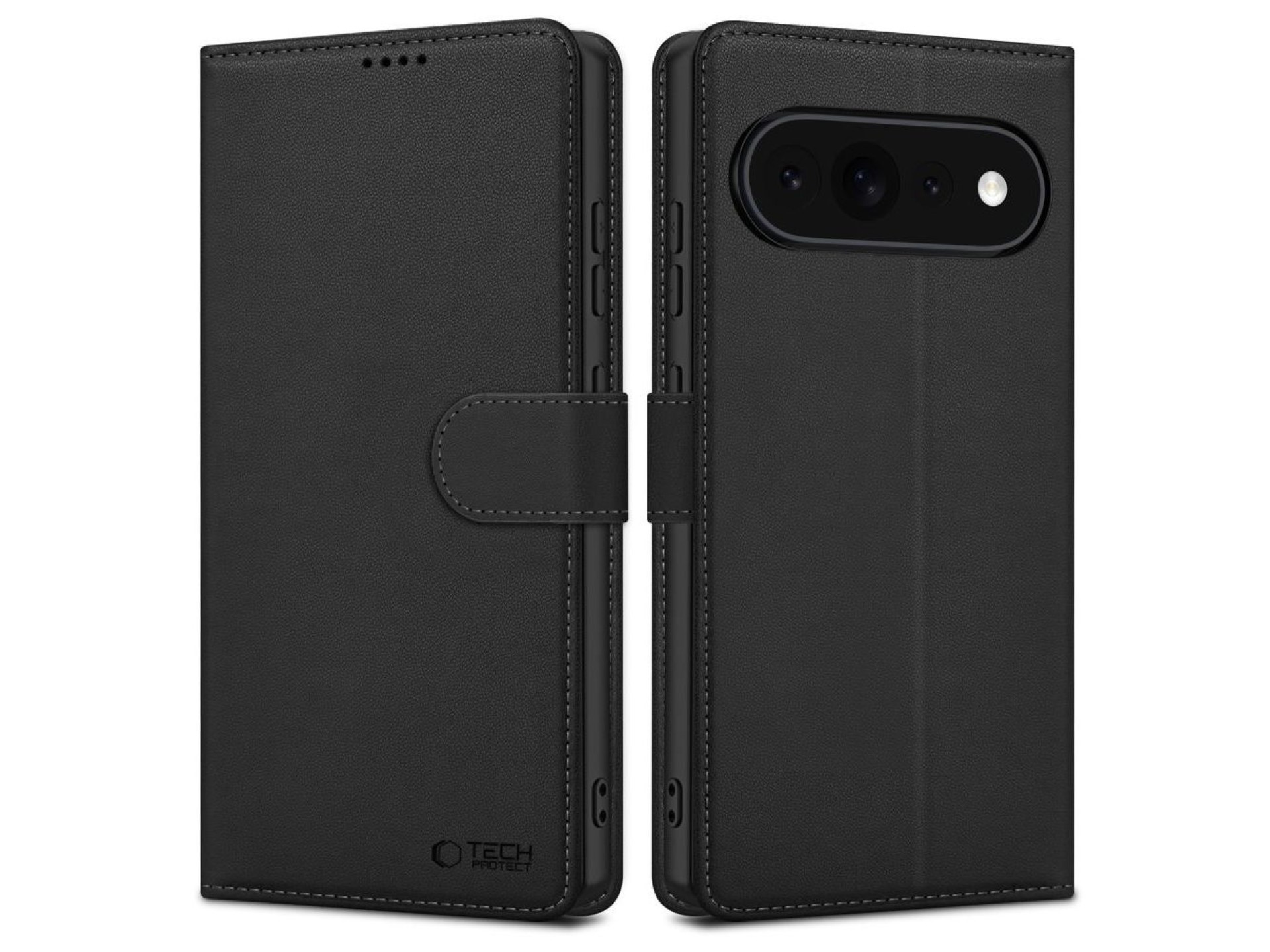Funda tipo cartera Tech-Protect para Google Pixel 11 / 11 Pro - Negro mate
