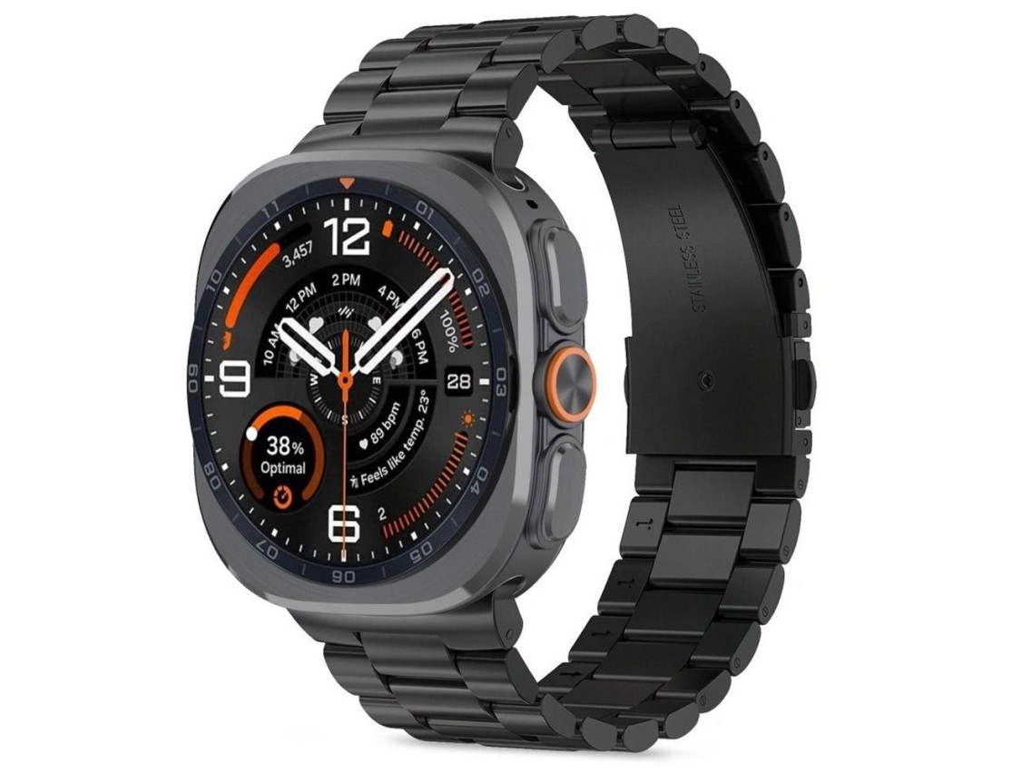 Brazalete Tech-Protect de acero inoxidable para Samsung Galaxy Watch Ultra de 47 mm - Negro