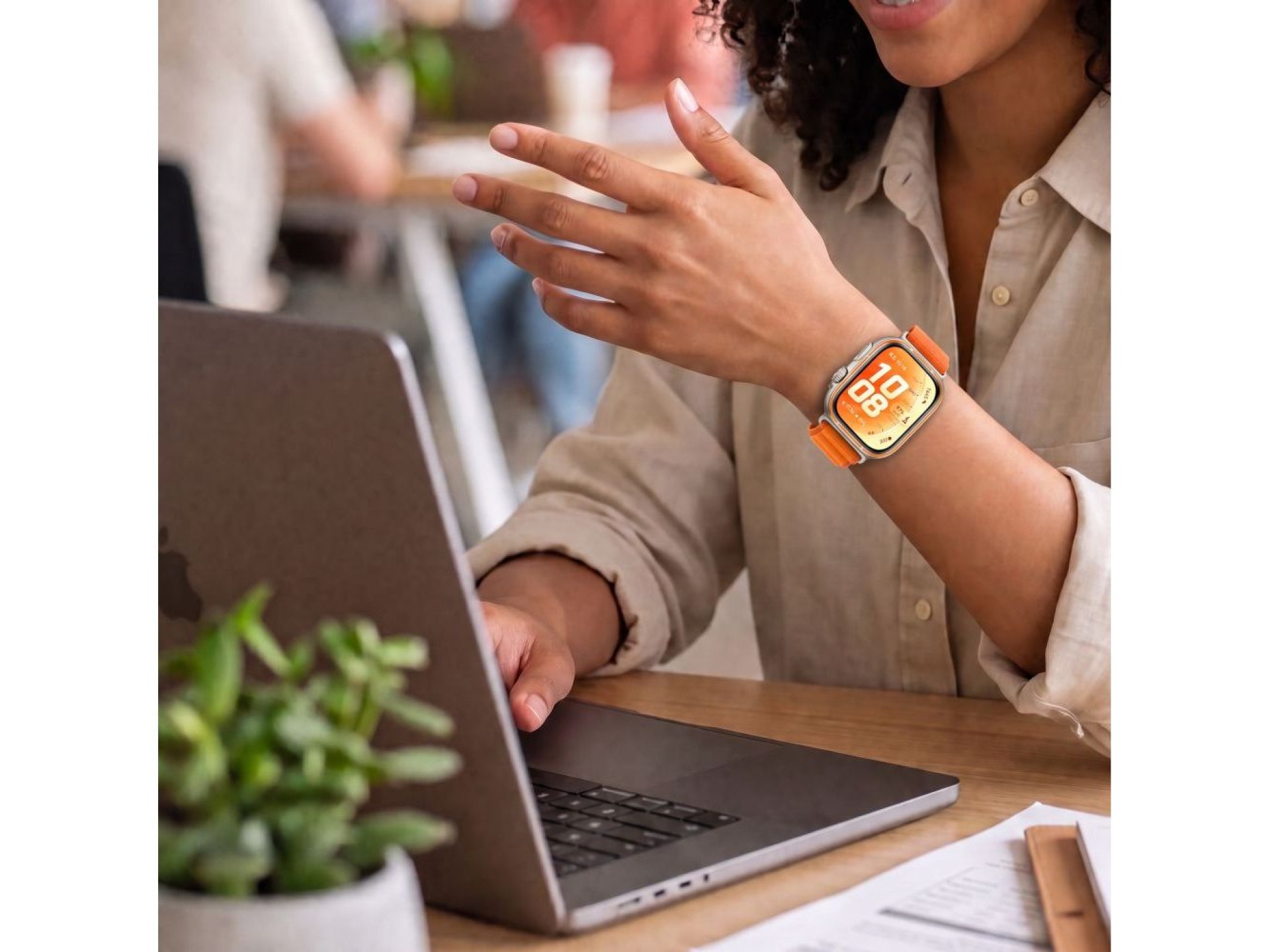 Pulseira Tech-Protect Nylon Pro para Huawei Watch Fit 3/4/4 Pro/5/5 Pro - Laranja