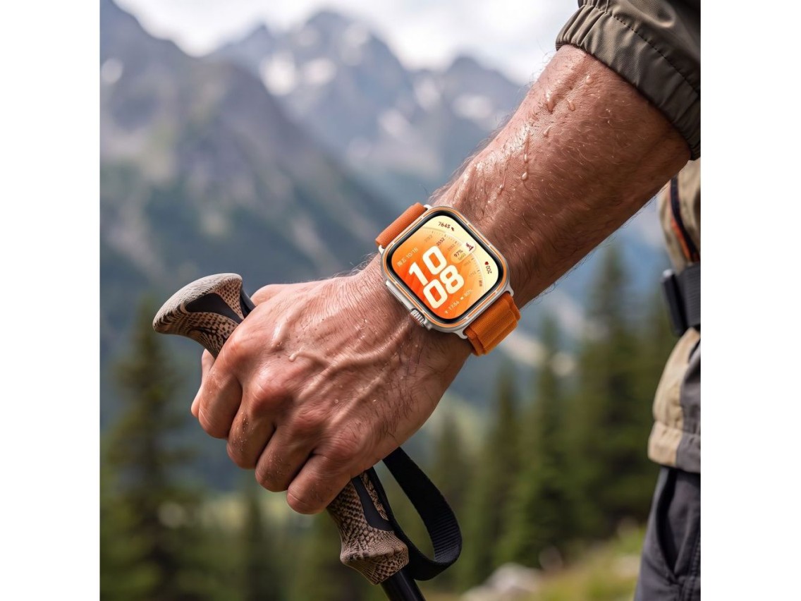 Pulseira Tech-Protect Nylon Pro para Huawei Watch Fit 3/4/4 Pro/5/5 Pro - Laranja