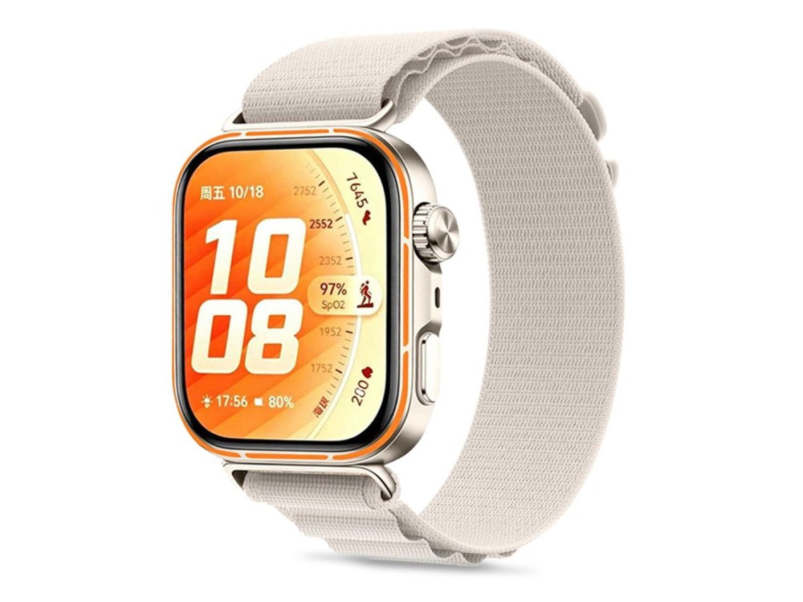 Pulseira Tech-Protect Nylon Pro para Huawei Watch Fit 3 / 4 / 4 Pro / 5 / 5 Pro - Bege