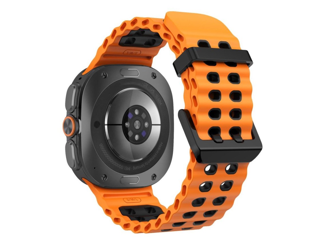 Tech-Protect Iconband Pro para Samsung Galaxy Watch Ultra 47mm - Laranja/Preto
