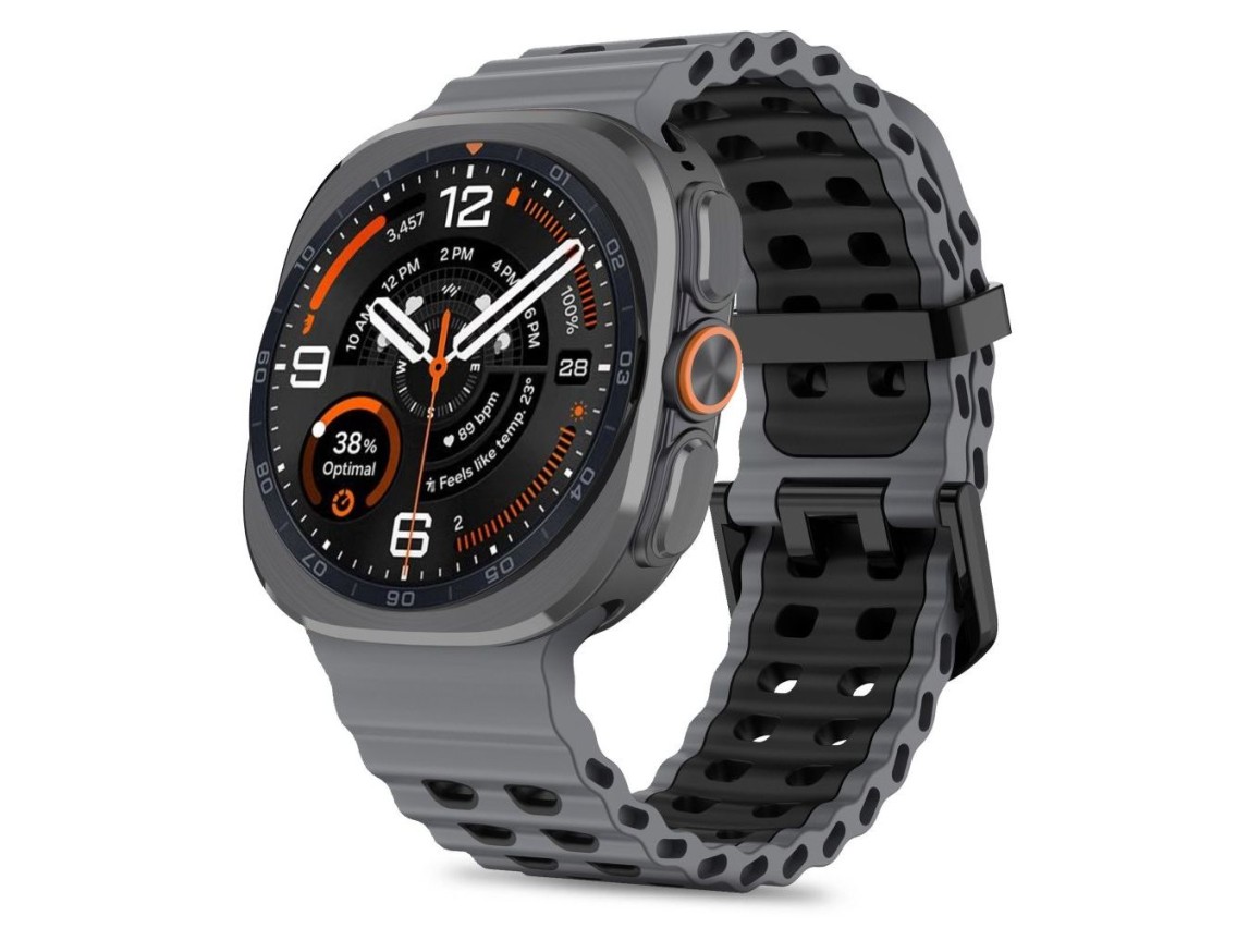 Tech-Protect Iconband Pro para Samsung Galaxy Watch Ultra 47mm - Cinza/Preto