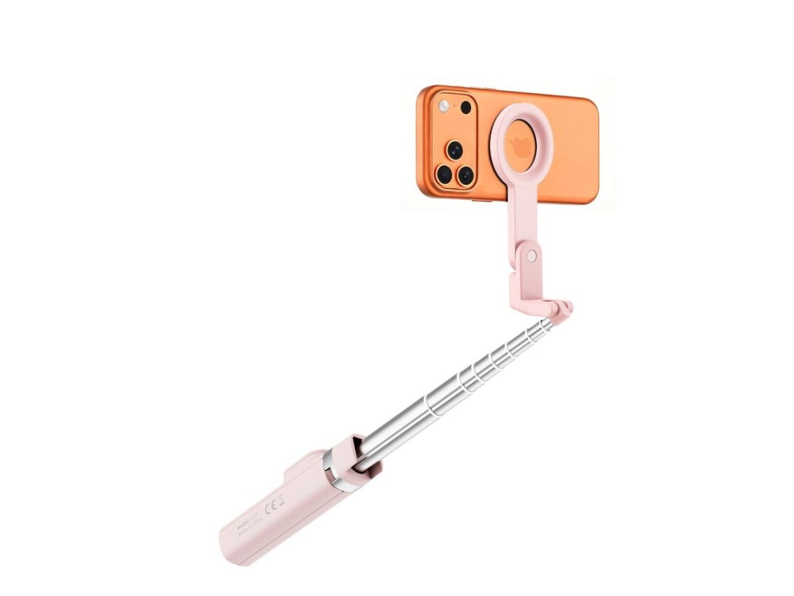Bastão de selfie Bluetooth Tech-Protect L11S MagSafe - Rosa