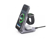 Cargador inalámbrico Tech-Protect A53 3 en 1 MagSafe de 25 W QI2.2 - Gris oscuro Cargador inalámbrico Tech-Protect A53 3 en 1 MagSafe de 25 W QI2.2 - Gris oscuro