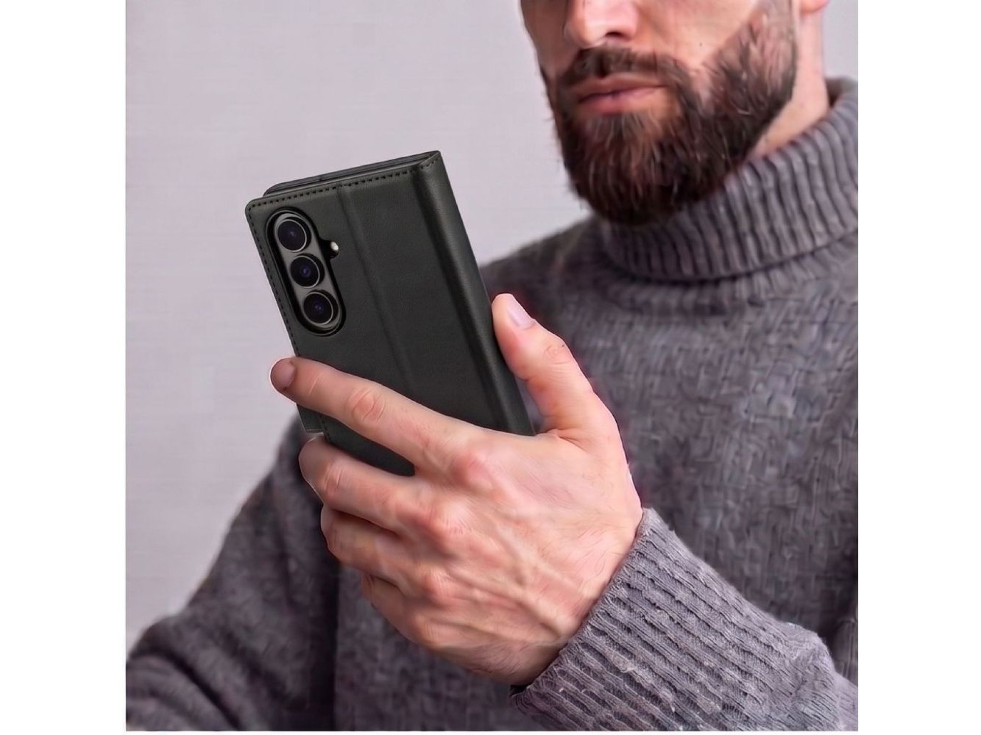 Tech-Protect Wallet Case for Samsung Galaxy Z Fold 8 Ultra - Black