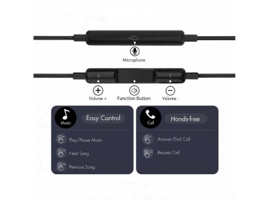 Tech-Protect Ultraboost Core G3 USB-C Wired Headphones - Black