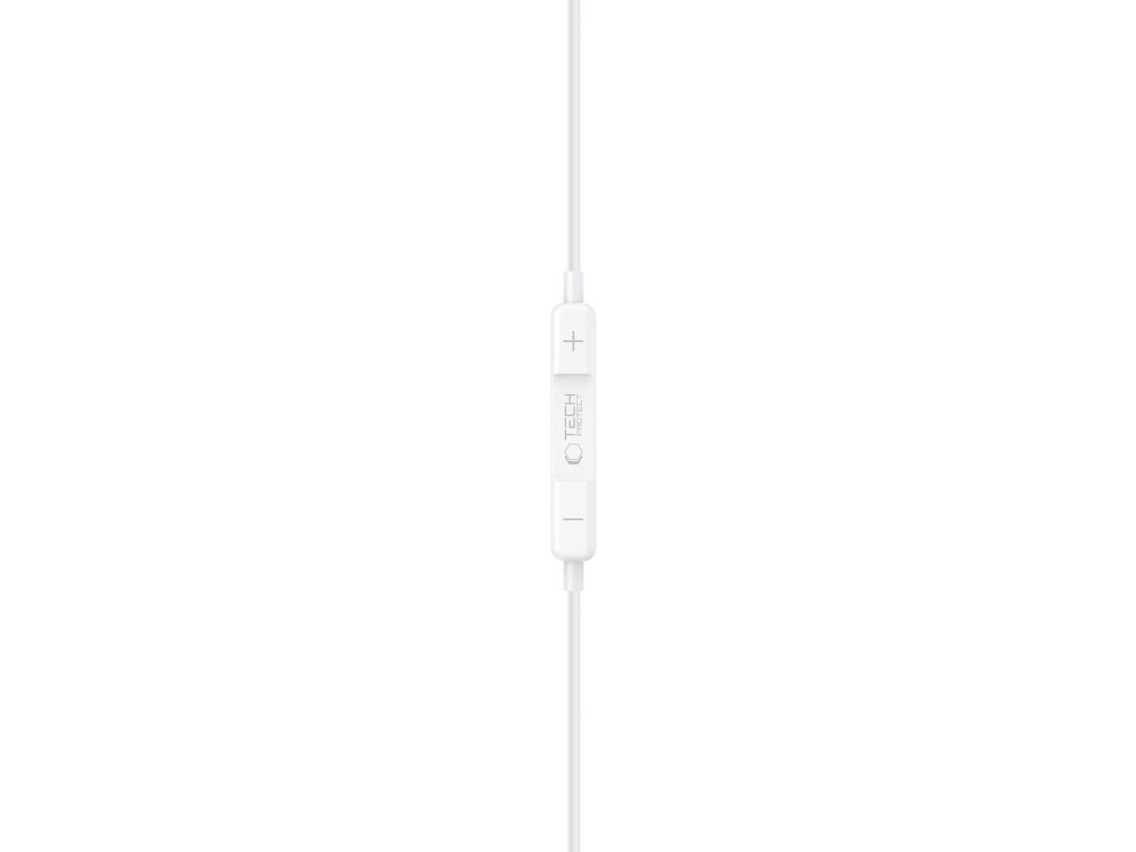 Fones de ouvido com fio Tech-Protect Ultraboost Core G3 Mini Jack - Branco
