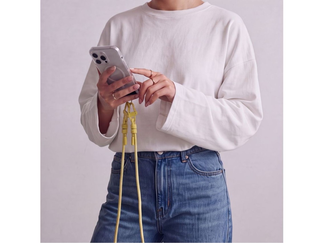 Tech-Protect C5SD Rope CrossBody Phone Lanyard - Yellow