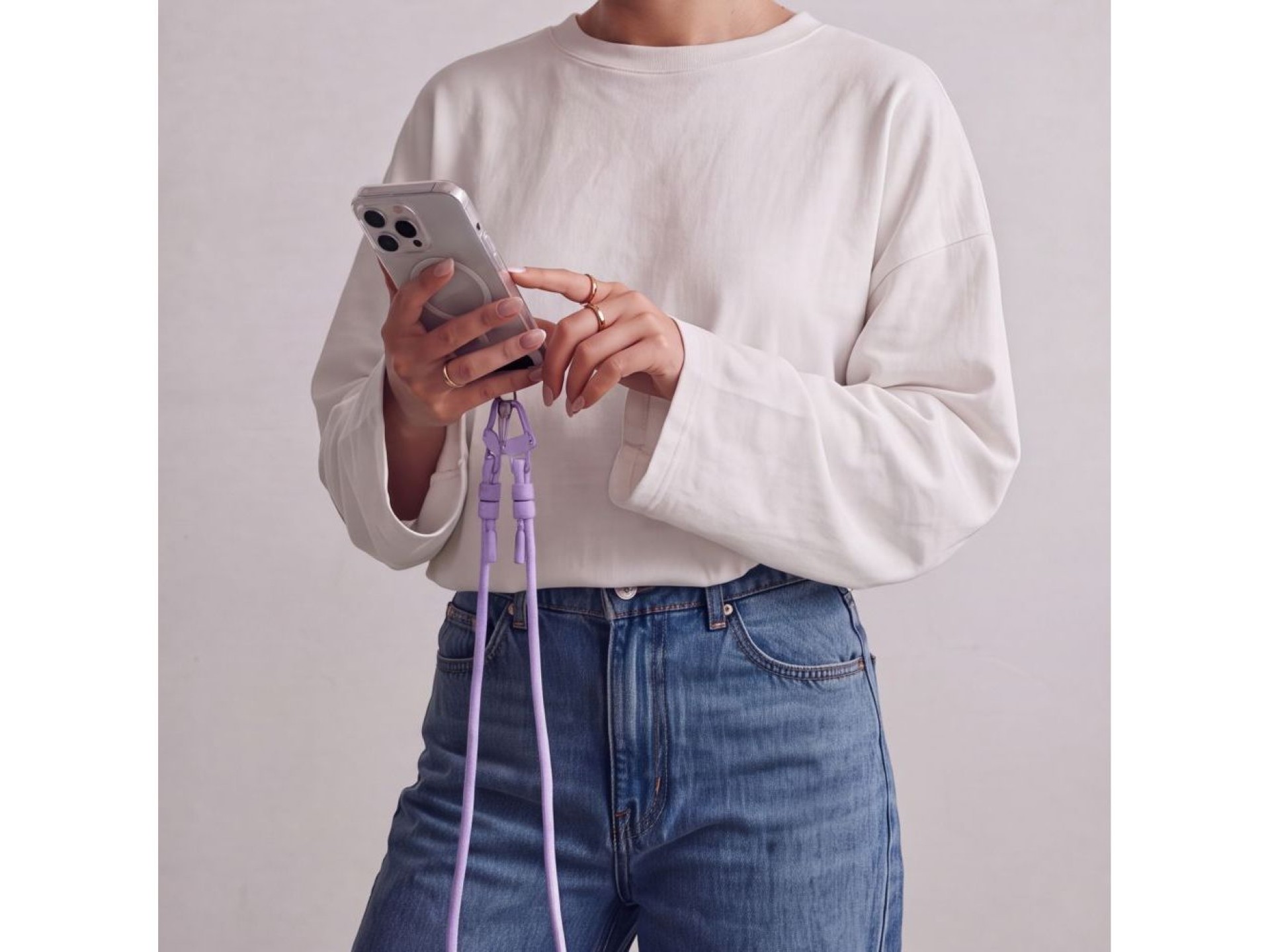 Cordón cruzado para teléfono Tech-Protect C5SD - Lavanda
