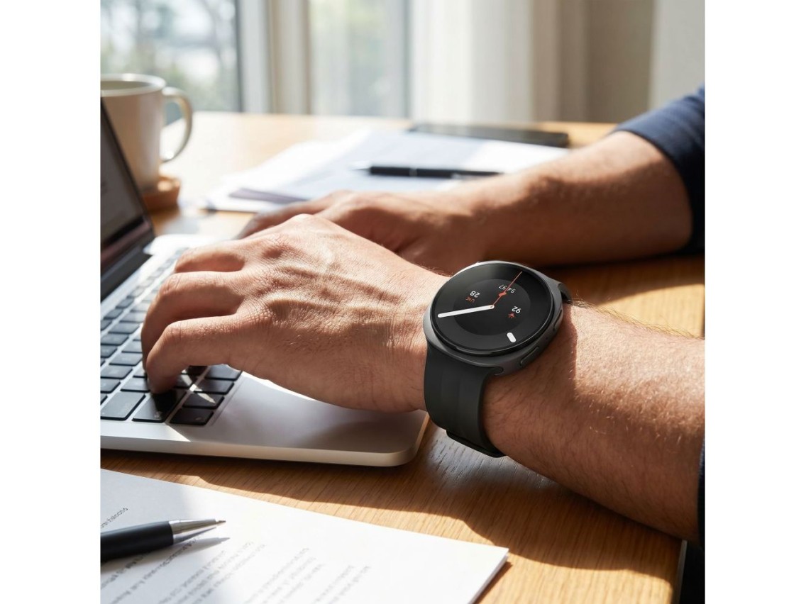 Pulseira de silicone Tech-Protect Evo para Samsung Galaxy Watch 40/44/46 mm - Preta
