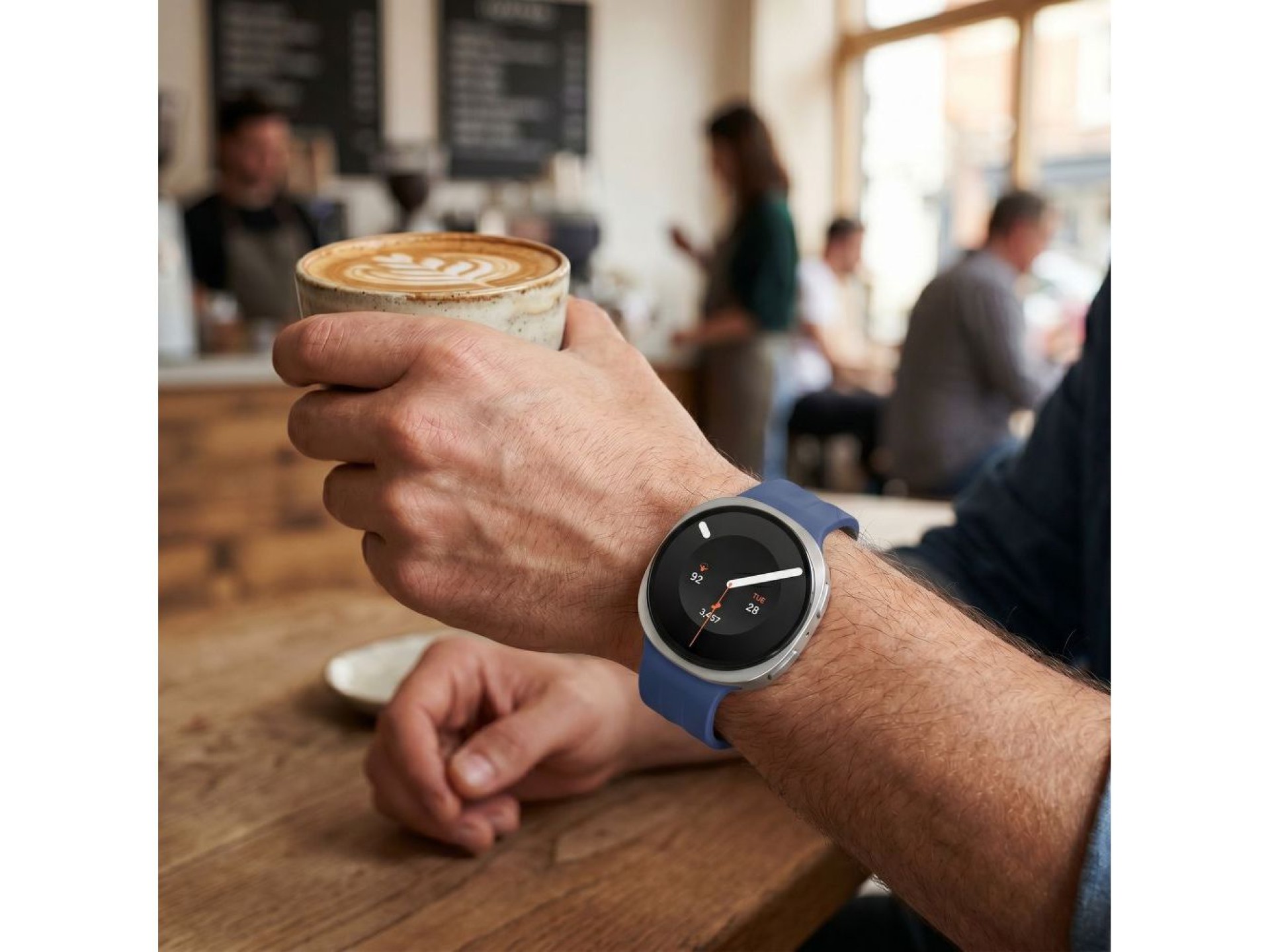 Pulseira de silicone Tech-Protect Evo para Samsung Galaxy Watch 40/44/46 mm - Azul Marinho