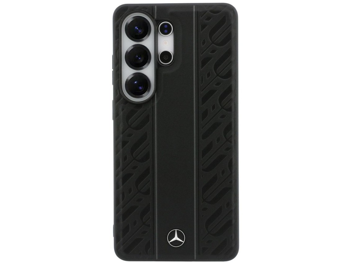 Mercedes Laurel Leaves Vertical Stripes MagSafe Case for Samsung Galaxy S26 Ultra - Black