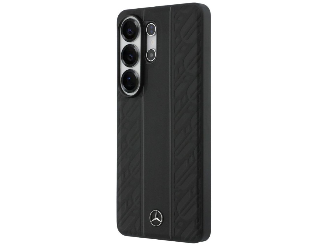 Mercedes Laurel Leaves Vertical Stripes MagSafe Case for Samsung Galaxy S26 Ultra - Black