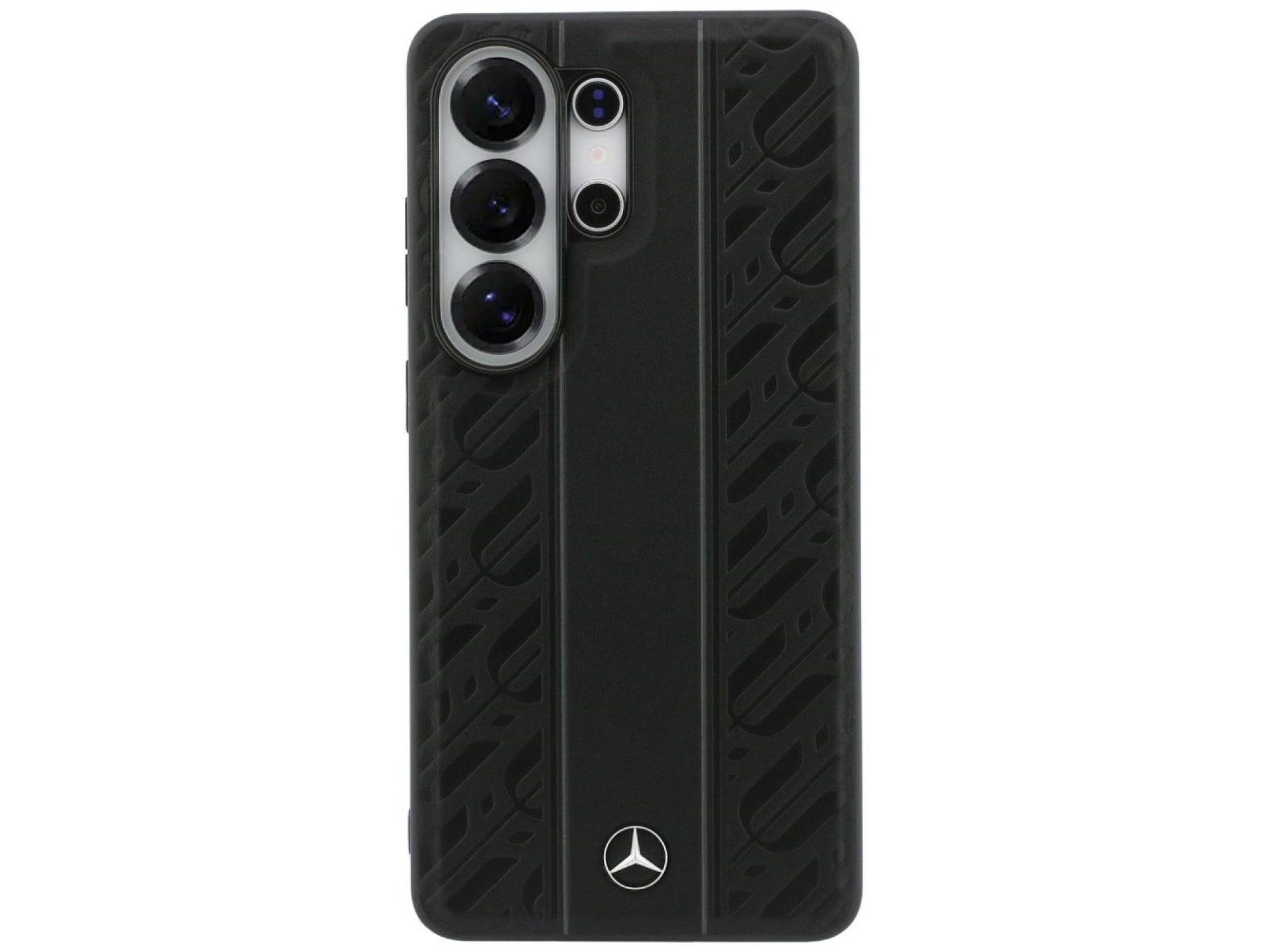 Mercedes Laurel Leaves Vertical Stripes MagSafe Case for Samsung Galaxy S26 Ultra - Black