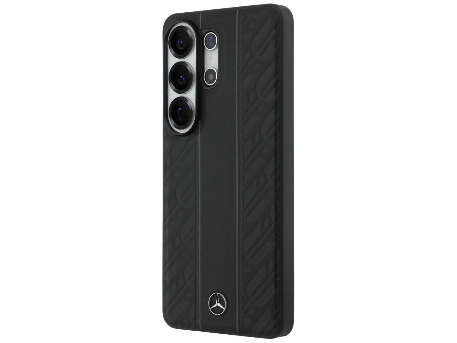 Mercedes Laurel Leaves Vertical Stripes MagSafe Case for Samsung Galaxy S26 Ultra - Black