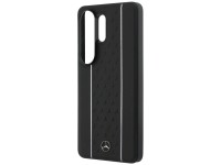 Capa MagSafe Mercedes Laurel Leaves com Listras Verticais para Samsung Galaxy S26 Ultra - Preto e Br