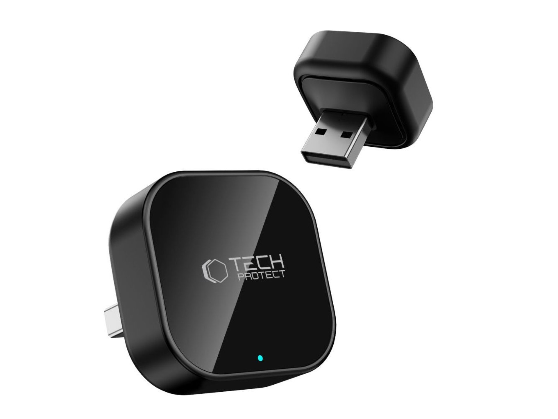 Tech-Protect Ultraboost CA01 USB Bluetooth 5.4 Apple CarPlay / Android Auto adapter - black