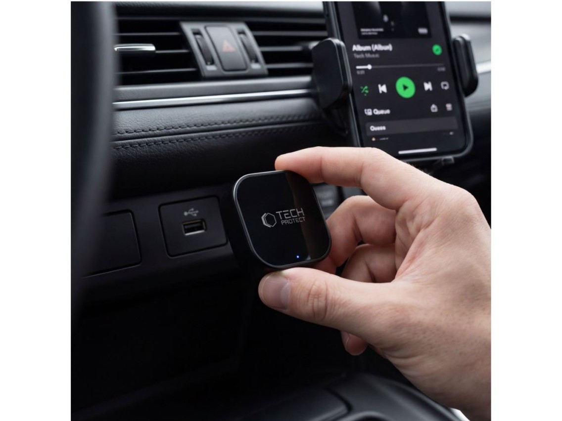Tech-Protect Ultraboost CA01 USB Bluetooth 5.4 Apple CarPlay / Android Auto adapter - black