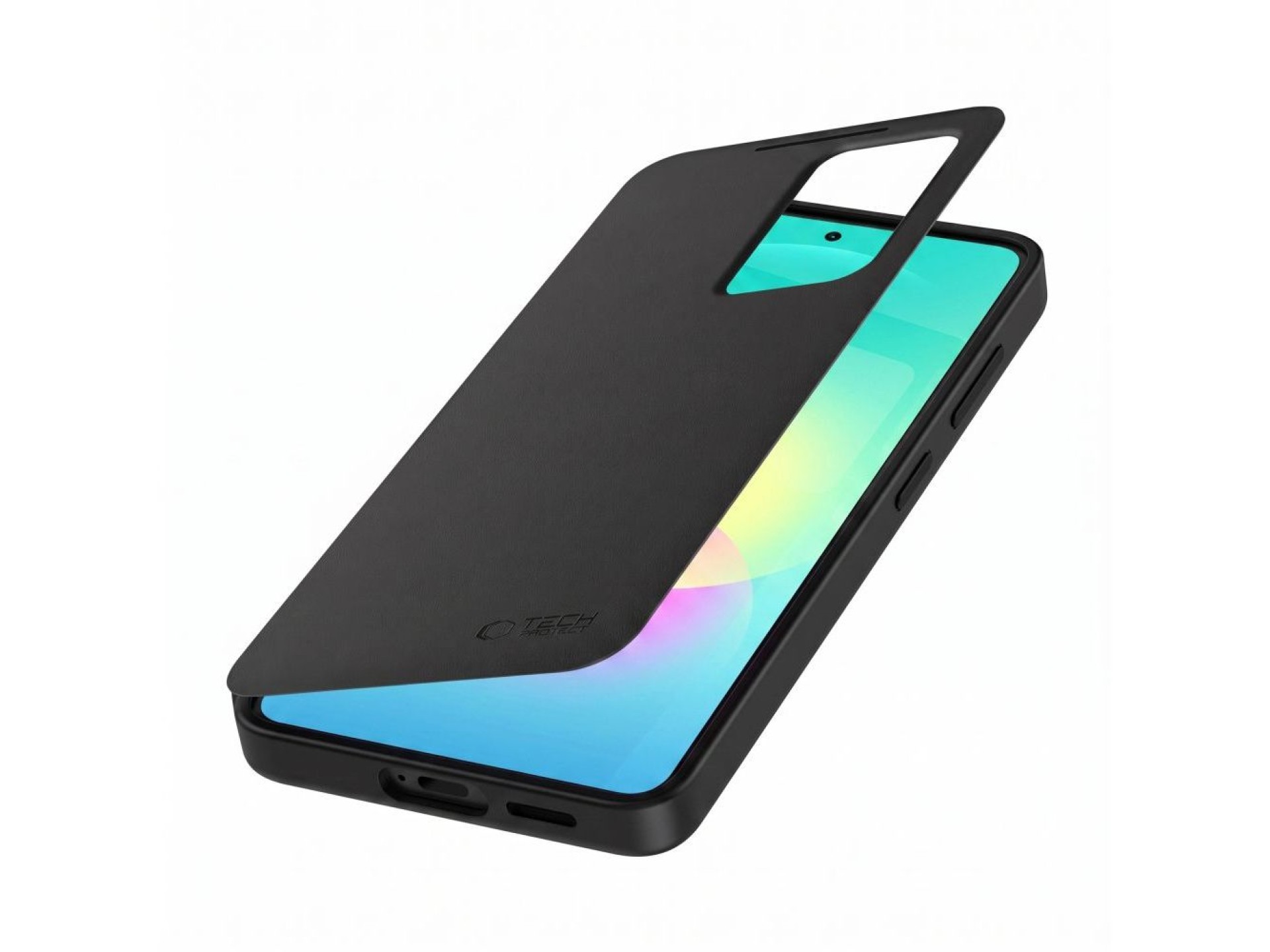 Capa carteira inteligente Tech-Protect para Samsung Galaxy A27 5G - Preto fosco
