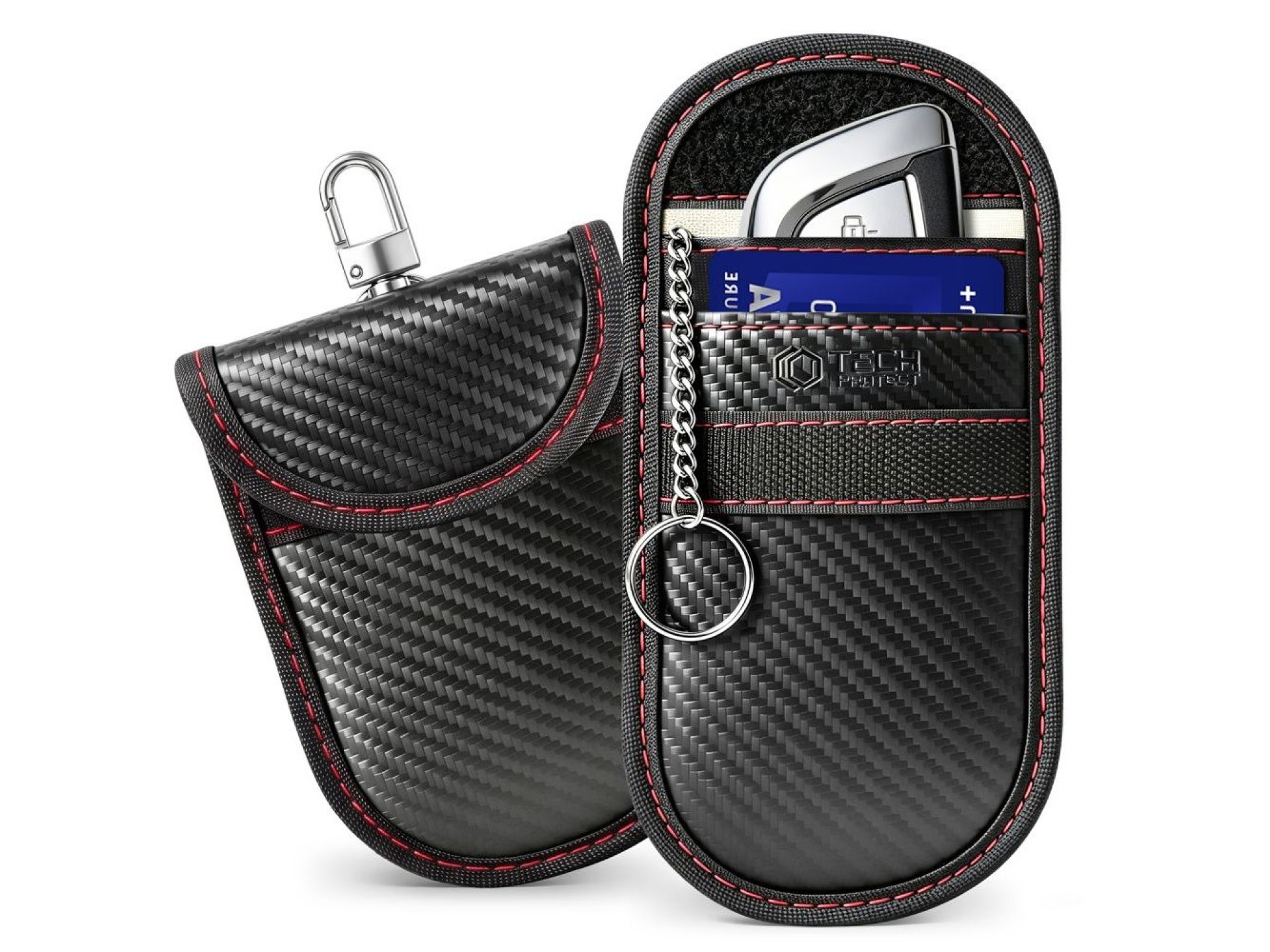 Tech-Protect KLR100 RFID anti-theft case - black and red