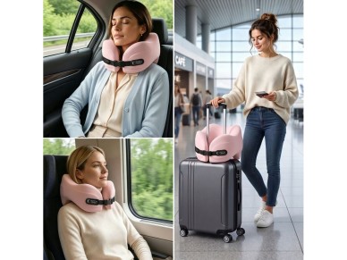 Travesseiro de viagem Tech-Protect ComfortRest - Rosa