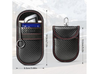 Capa antirroubo Tech-Protect KLR100 RFID - preta e vermelha