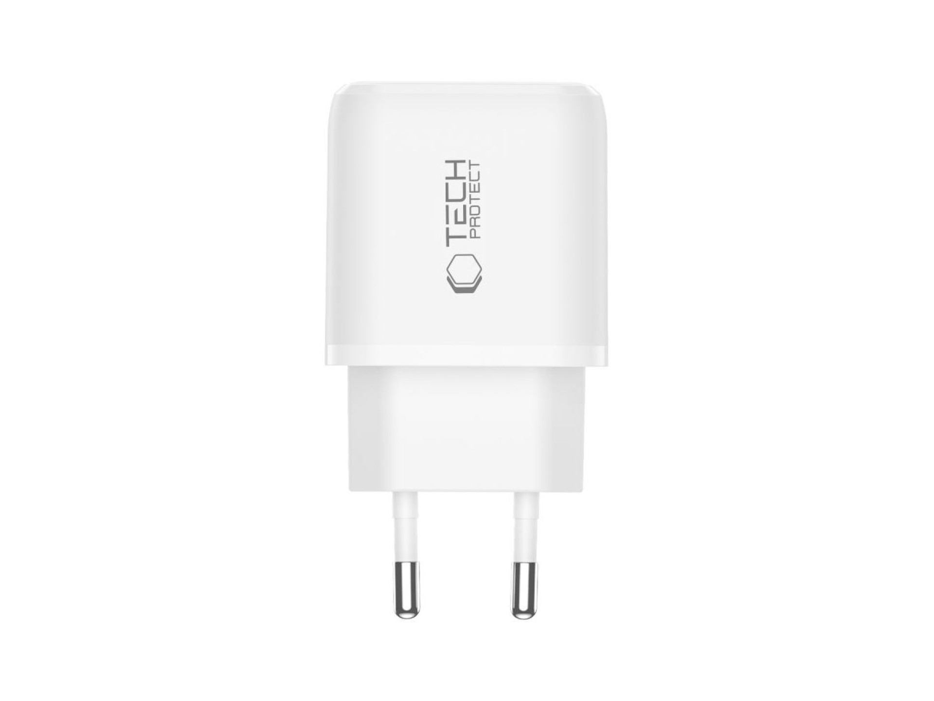 Tech-Protect NCA65W-GAN 2-Port PD 65W / QC3.0 2-Port Wall Charger - White
