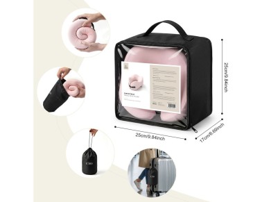 Travesseiro de viagem Tech-Protect ComfortRest - Rosa