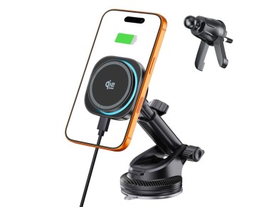 Tech-Protect V20 MagSafe Car Holder for Windshield/Air Vent/Dashboard 25W QI2.2 - Black Tech-Protect V20 MagSafe Car Holder for Windshield/Air Vent/Dashboard 25W QI2.2 - Black