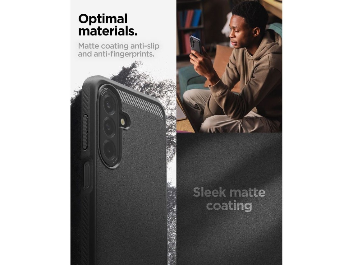 Capa Spigen Rugged Armor para Samsung Galaxy A27 5G - Preto Fosco