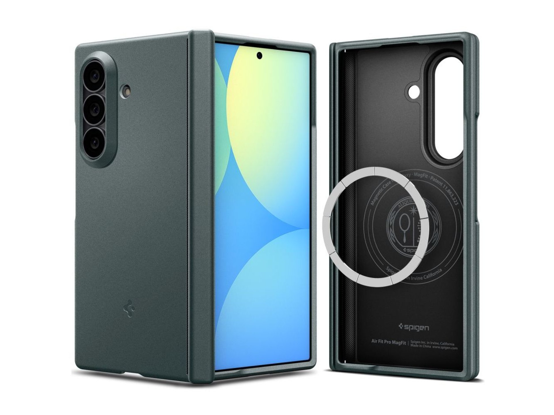 Funda Spigen Air Fit Pro MagSafe para Samsung Galaxy Z Fold 8 Ultra - Verde oscuro