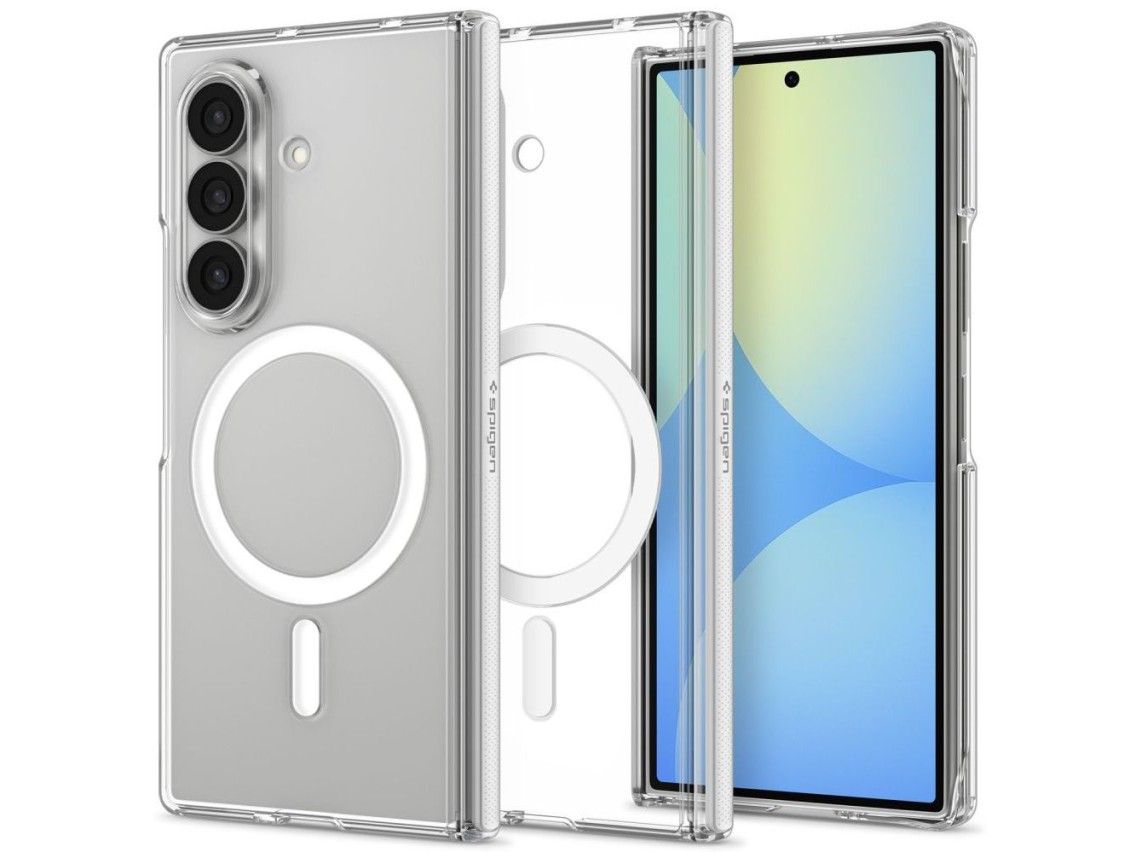 Spigen AirSkin Zero MagFit MagSafe Case for Samsung Galaxy Z Fold 8 Ultra - Clear and White