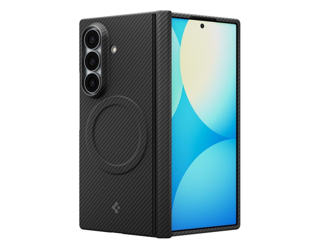 Capa Spigen AirSkin Aramid MagFit MagSafe para Samsung Galaxy Z Fold 8 Ultra - Preta