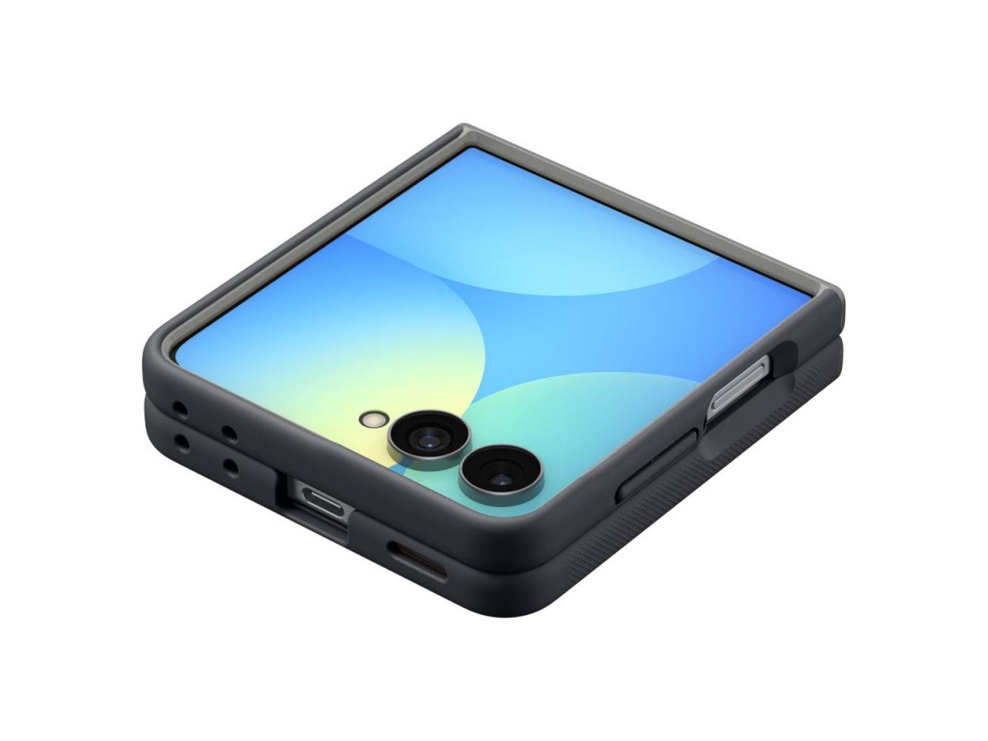Spigen Nano Pop MagSafe Case for Samsung Galaxy Z Flip 8 - Black and Gray