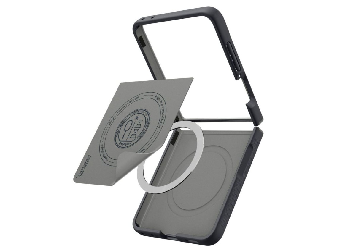Spigen Nano Pop MagSafe Case for Samsung Galaxy Z Flip 8 - Black and Gray