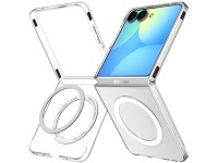 Capa Spigen AirSkin MagFit para Samsung Galaxy Z Flip 8 - Transparente e Branca Capa Spigen AirSkin MagFit para Samsung Galaxy Z Flip 8 - Transparente e Branca