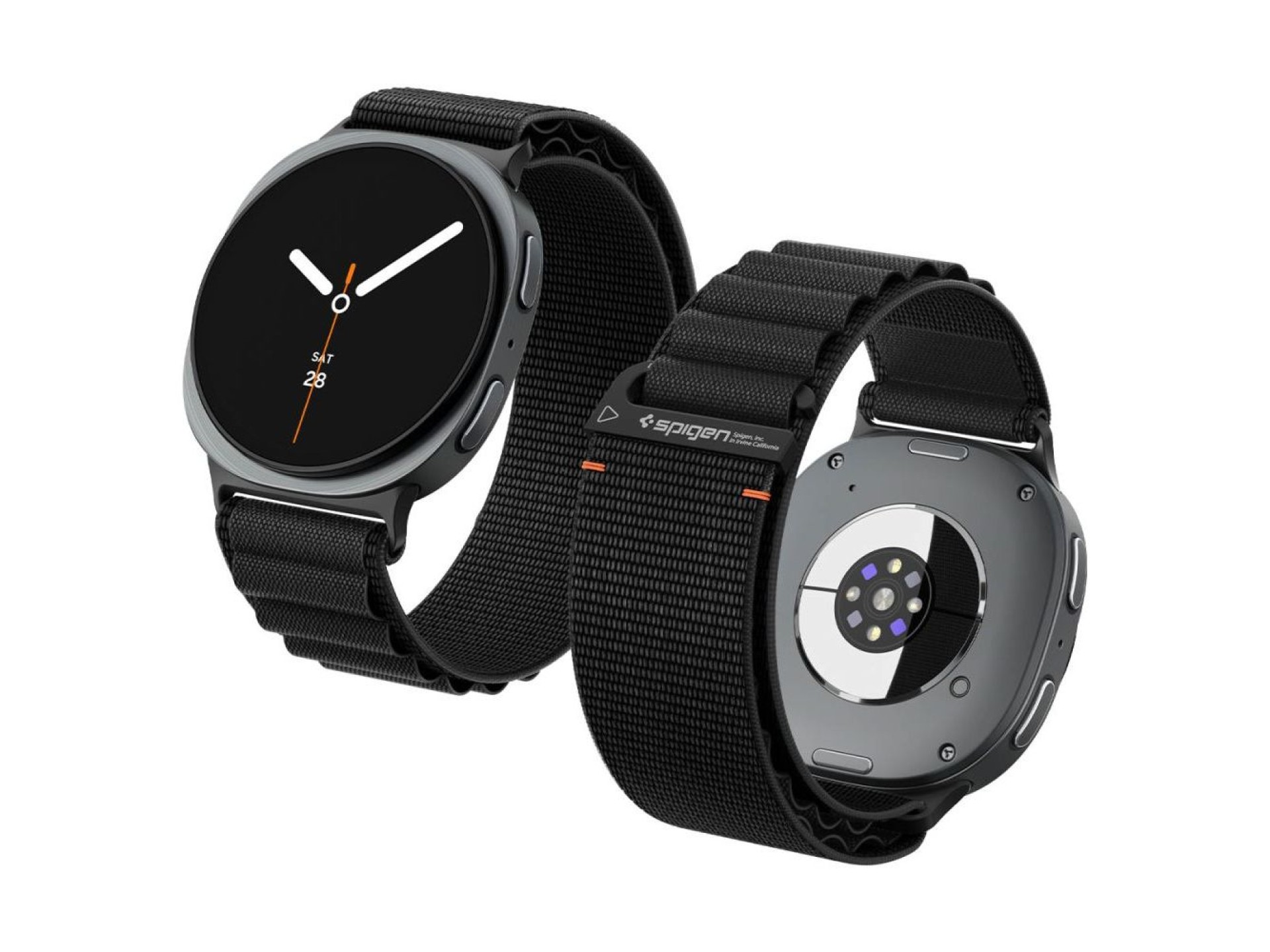 Pulseira Spigen WBF1 para Samsung Galaxy Watch 40/44/46 mm - Preta