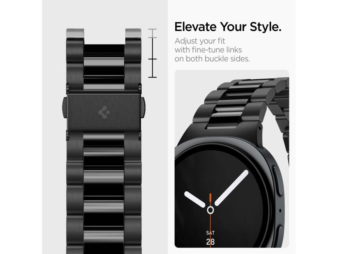 Pulseira Spigen Modern Fit Band 316L para Samsung Galaxy Watch 40/44/46 mm - Preta