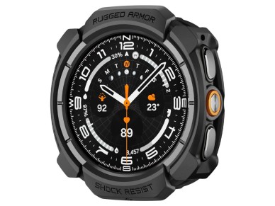 Spigen Rugged Armor Case for Samsung Galaxy Watch Ultra 47mm - Matte Black