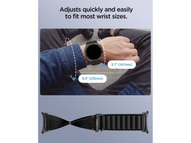Spigen WBF1 Strap for Samsung Galaxy Watch Ultra 47mm - Black