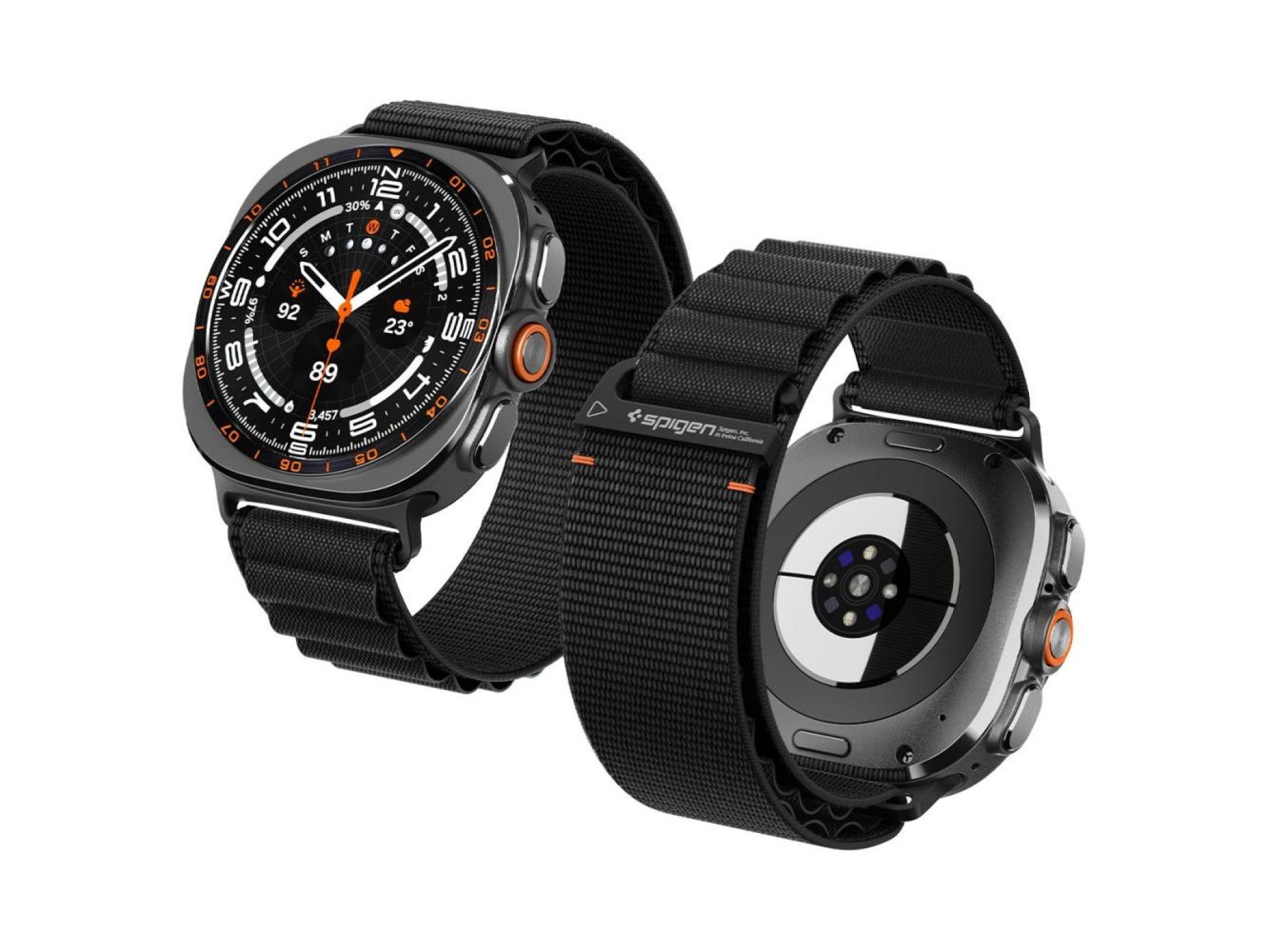 Pulseira Spigen WBF1 para Samsung Galaxy Watch Ultra 47mm - Preta