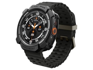 Spigen Rugged Armor Case for Samsung Galaxy Watch Ultra 47mm - Matte Black