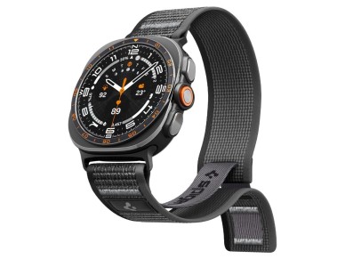 Spigen Athlex Air Strap for Samsung Galaxy Watch Ultra 47mm - Black and Gray Spigen Athlex Air Strap for Samsung Galaxy Watch Ultra 47mm - Black and Gray