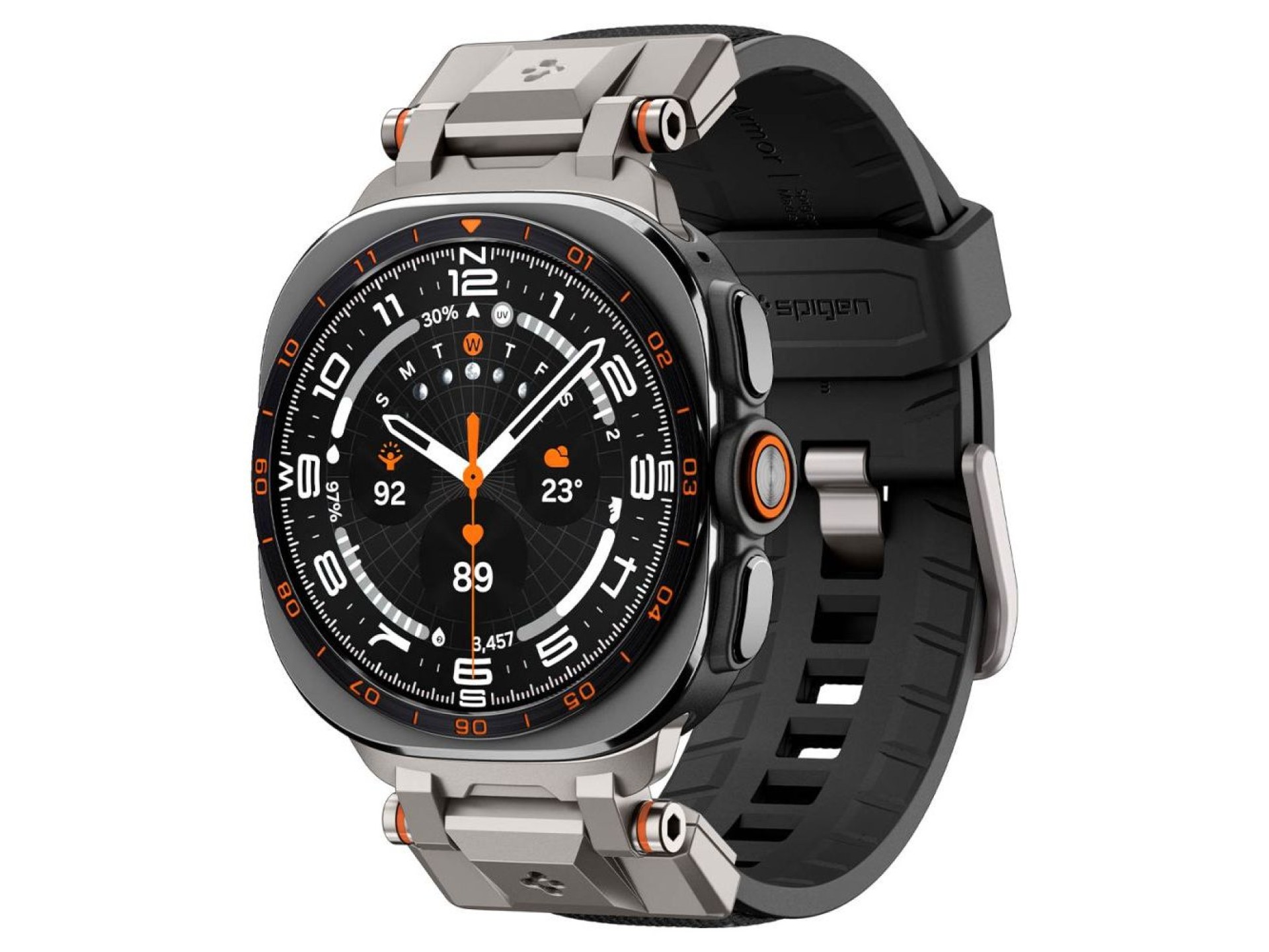 Correa Spigen DuraPro Armor para Samsung Galaxy Watch Ultra de 47 mm - Negra