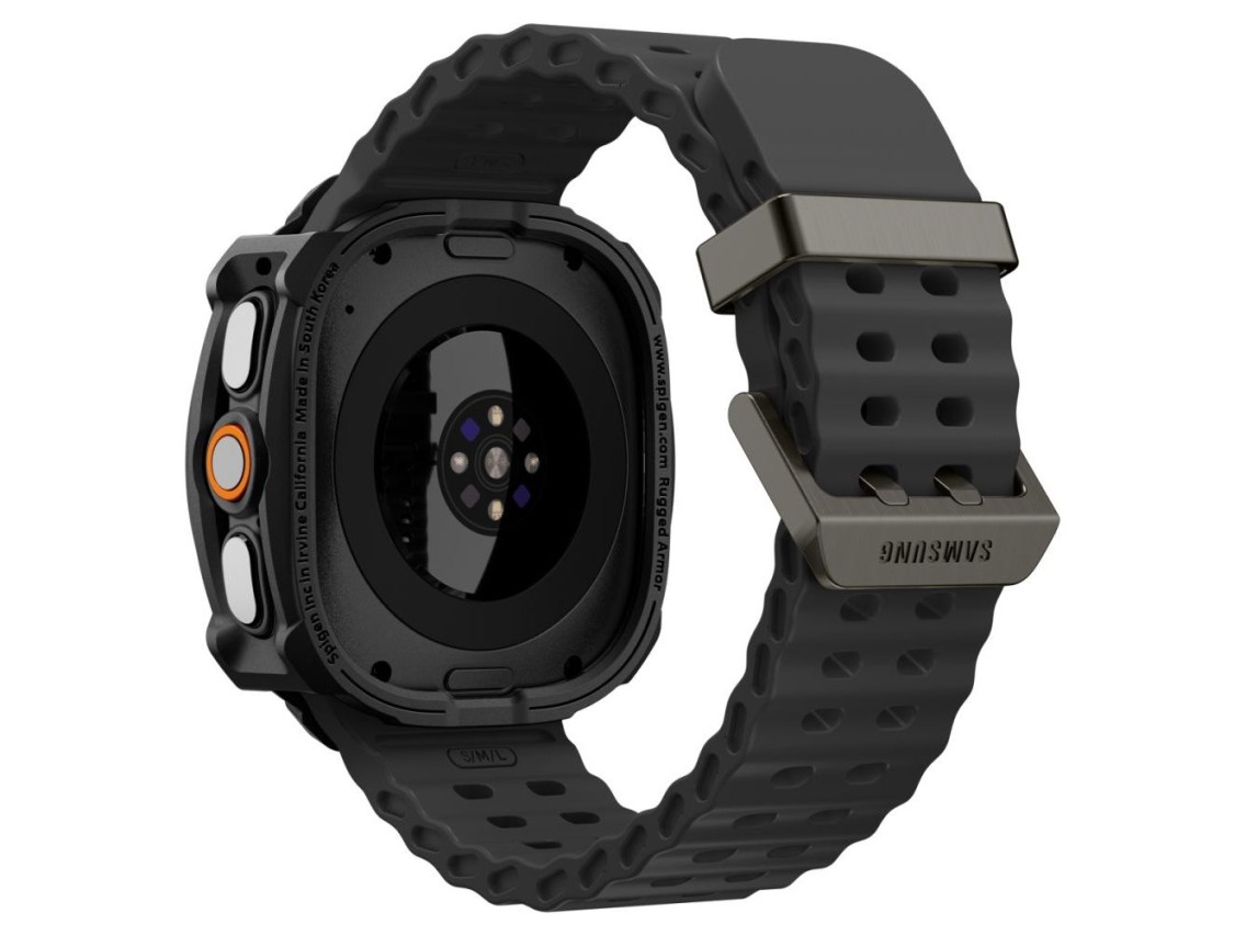 Spigen Rugged Armor Case for Samsung Galaxy Watch Ultra 47mm - Matte Black