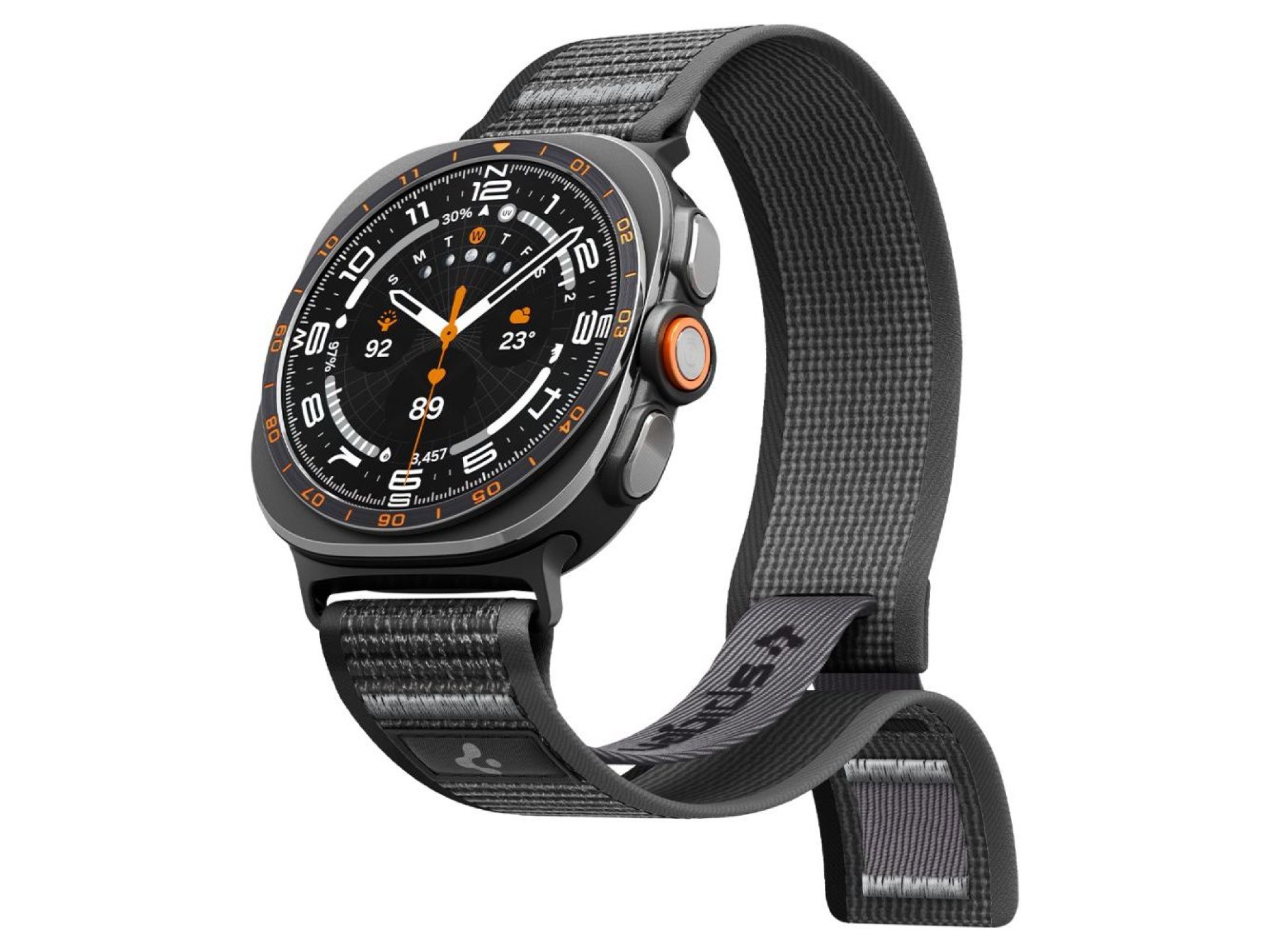 Correa Spigen Athlex Air para Samsung Galaxy Watch Ultra de 47 mm - Negro y gris