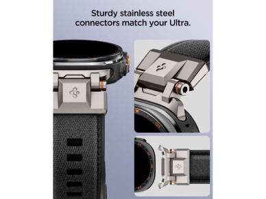 Spigen DuraPro Armor Samsung Galaxy Watch Ultra 47mm Strap - Black Spigen DuraPro Armor Samsung Galaxy Watch Ultra 47mm Strap - Black
