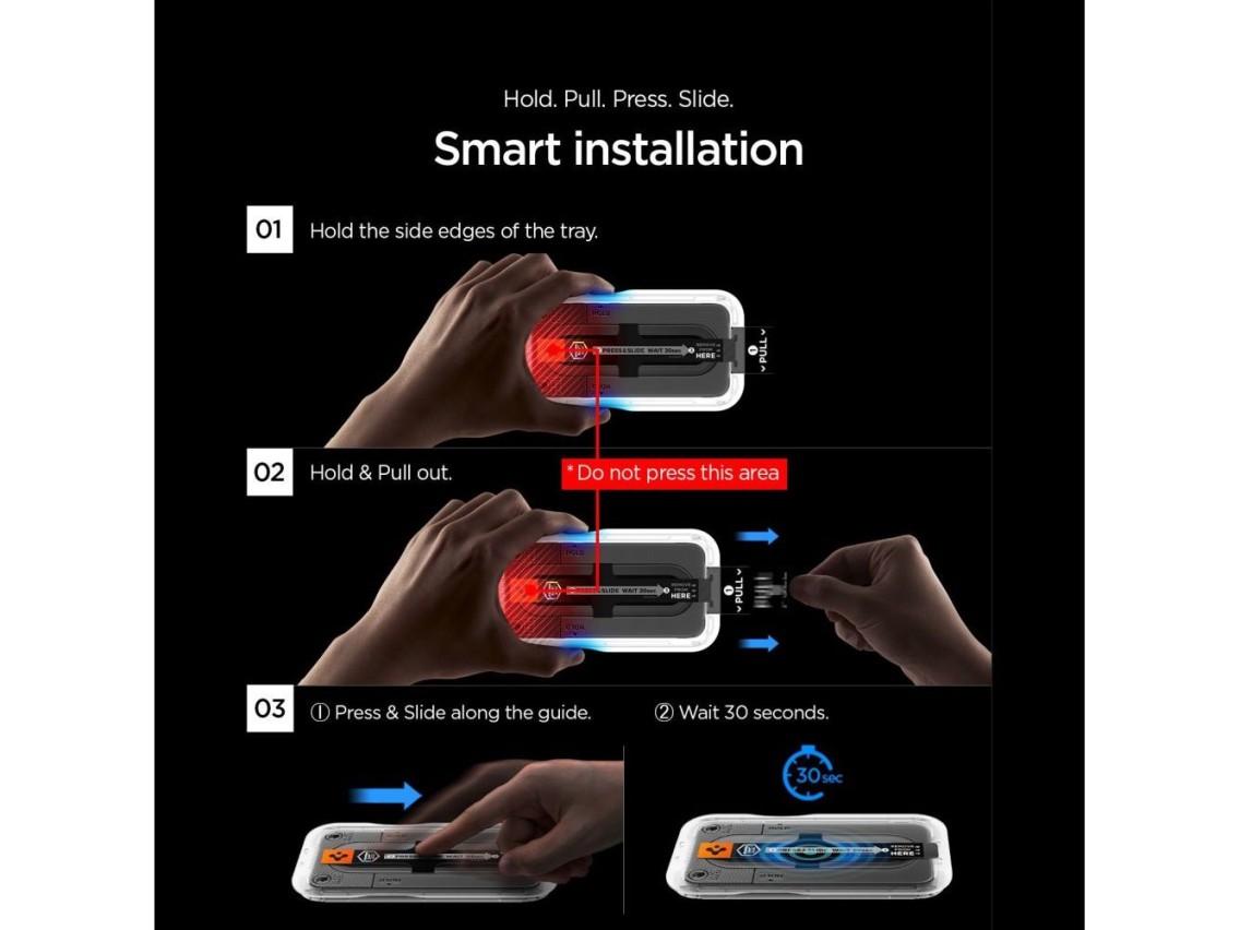 Spigen Glas.tR EZ Fit Pro Paquete de 2 protectores de pantalla de vidrio templado para iPhone 4A Pro