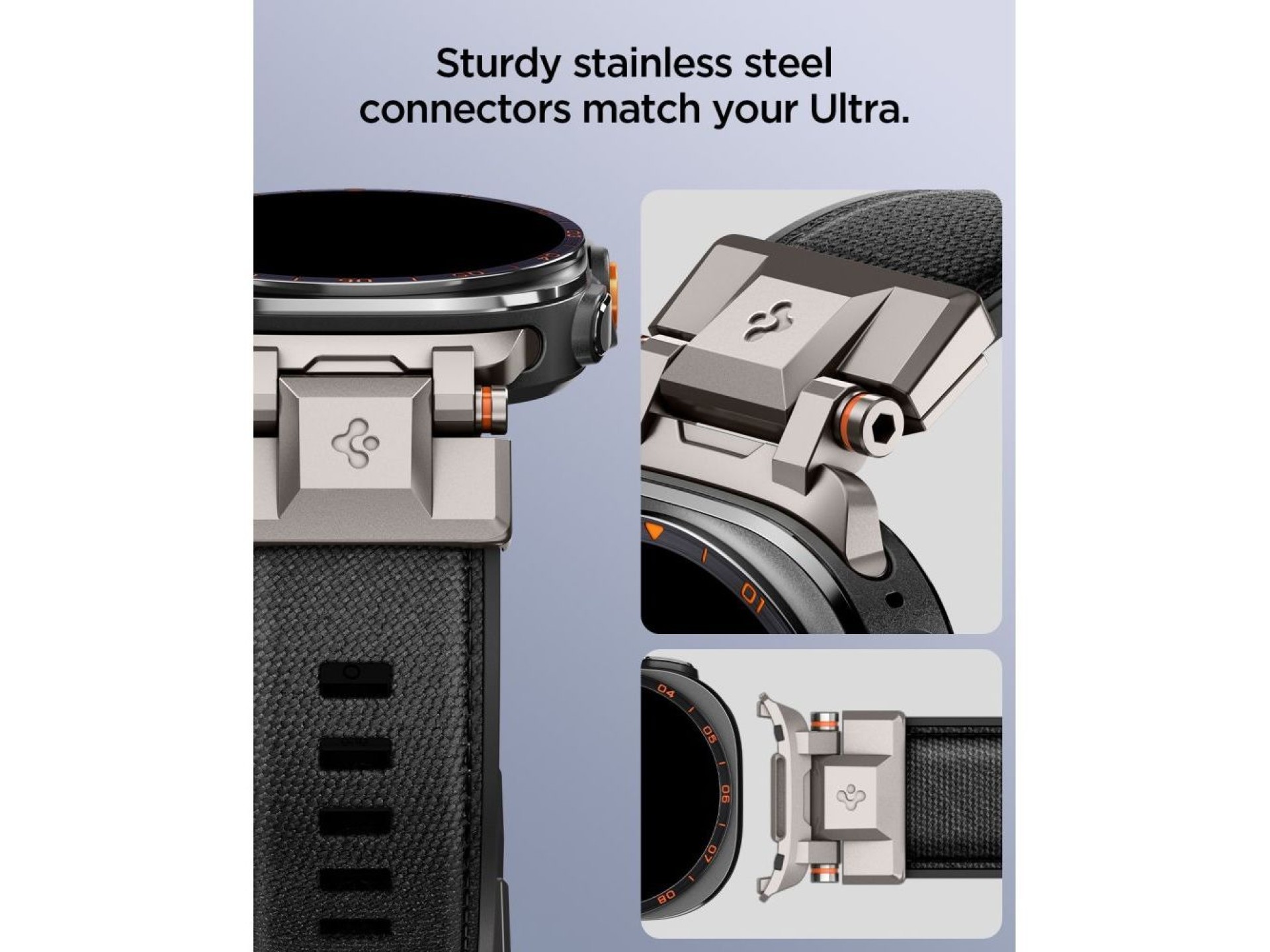 Correa Spigen DuraPro Armor para Samsung Galaxy Watch Ultra de 47 mm - Negra